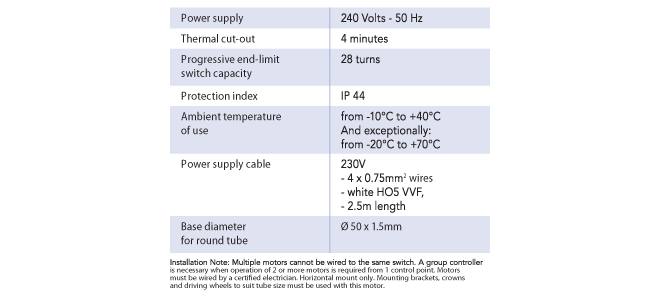 general tech specs